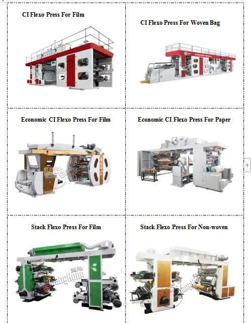 New High Speed /Hot Sale/Good Quality 6 Color Paper Bag/Tissue Paper Flexography Printing Machine for Sale