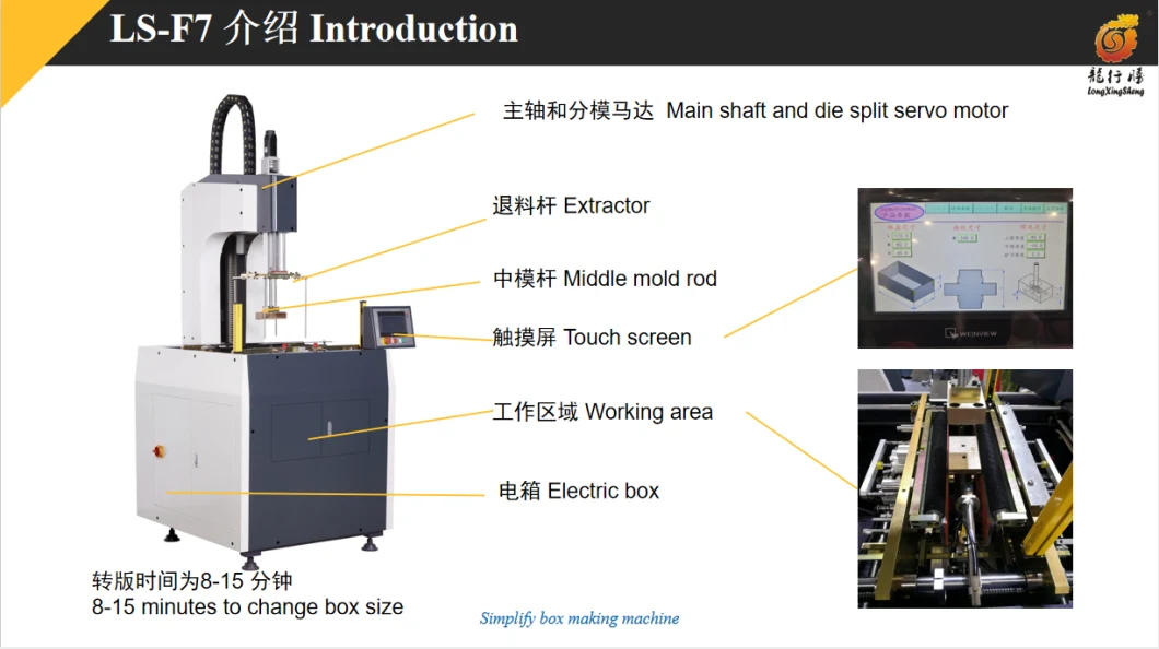 Ls-F7 Automatic Setting Wrapping Box Making Machine