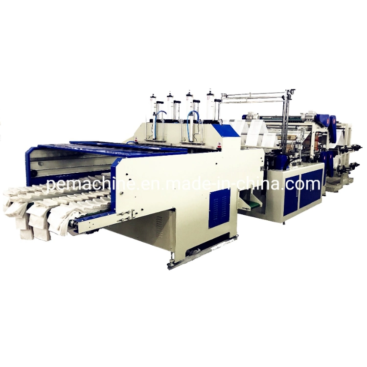 High Speed Polythene Biodegradable Plastic Shopping T-Shirt Bag Making Machine