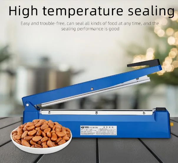 Manufacture and Making Hand Sealing 8&quot;/200 mm/8 Inch/20 Cm Length with Sealing 2.0 mm Width Impulse Plastic Bag Sealer Pfs-200 Manual Ploy Film Sealing Machine