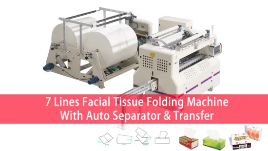 7L Automatic Separator Transfer V Fold Facial Tissue Paper Product Making Machine