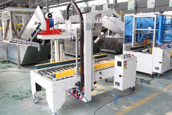 Lwt Automatic Packaging Top Bottom Tape Carton Sealing Machine Taping Flap Folding Box Case Sealer for Packing Line