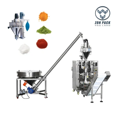 Automatic Vertical Form Fill Seal Vffs Dry Flour Milk Powder Auger Filling 1kg 500g Bag Packing Packaging Machine