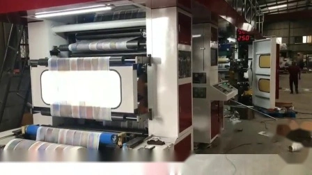 4 Color Central Drum Flexo Printing Machine for Plastic Film