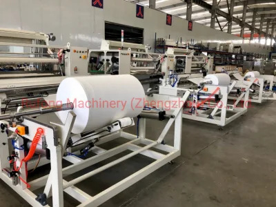 China Non-Woven Rolls Rewinding Machine Canister Wet Wipe Machine