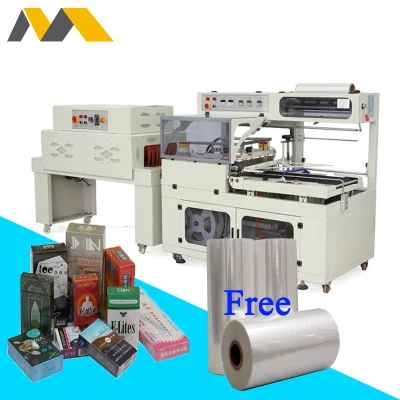 Automatic POF Shrink Film Carton Box Case Bottle Heat L Sealing Shrink Tunnel Wrapping Machine